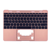 Apple MacBook 12" A1534 (Early 2015 - Mid 2017) - Horný Rám Klávesnice + Klávesnica US (Rose Gold)
