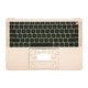 Apple MacBook Air 13" A1932 (2018 - 2019) - Horný Rám Klávesnice + Klávesnica US (Gold)