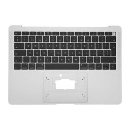 Apple MacBook Air 13" A1932 (2018 - 2019) - Horný Rám Klávesnice + Klávesnica UK (Silver)