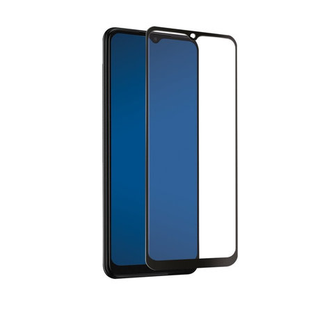 SBS - Tvrdené Sklo Full Cover pre Samsung Galaxy A22, čierna