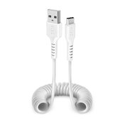 SBS - USB-C / USB Kábel (1m), biela
