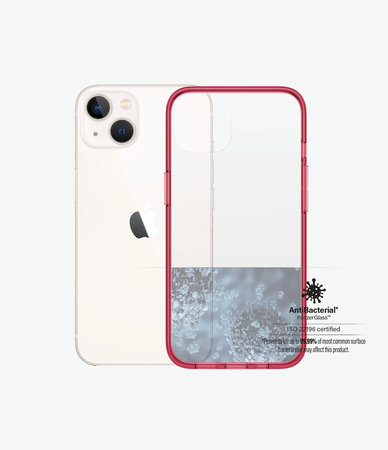 PanzerGlass - Puzdro ClearCaseColor AB pre iPhone 13, strawberry
