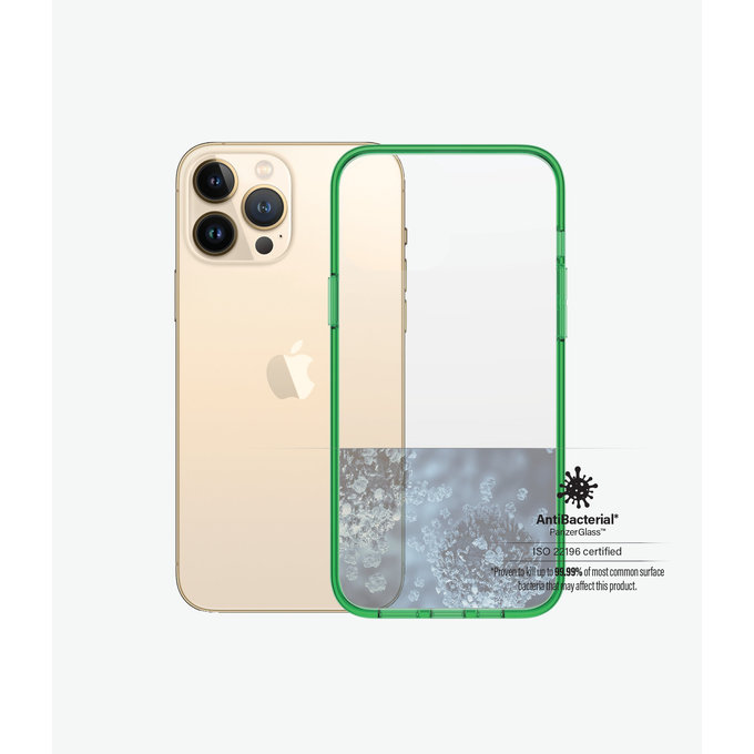 PanzerGlass - Puzdro ClearCaseColor AB pre iPhone 13 Pro Max, lime