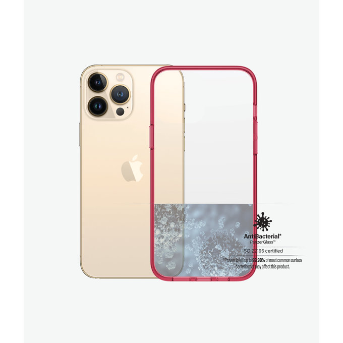 PanzerGlass - Puzdro ClearCaseColor AB pre iPhone 13 Pro Max, strawberry