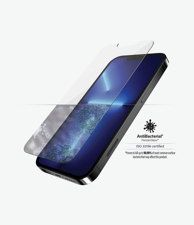 PanzerGlass - Tvrdené Sklo Standard Fit AB pre iPhone 13 Pro Max a 14 Plus, transparentná