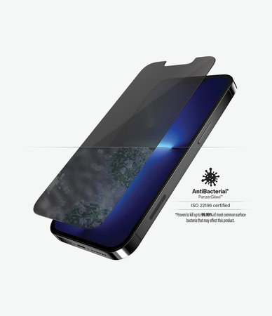 PanzerGlass - Tvrdené Sklo Standard Fit Privacy AB pre iPhone 13 Pro Max a 14 Plus, transparentná