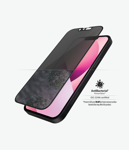 PanzerGlass - Tvrdené Sklo Case Friendly Privacy AB pre iPhone 13 mini, čierna