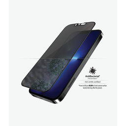 PanzerGlass - Tvrdené Sklo Case Friendly Privacy AB pre iPhone 13 Pro Max a 14 Plus, čierna