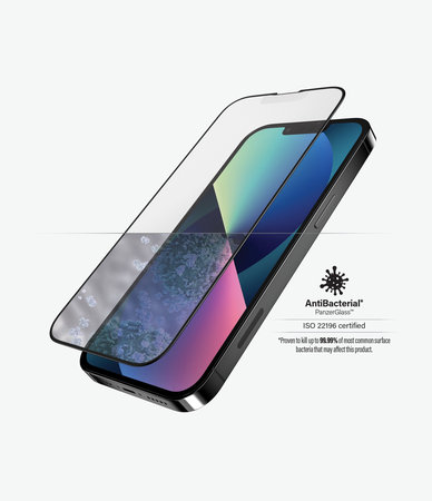 PanzerGlass - Tvrdené Sklo Case Friendly Anti-Glare AB pre iPhone 13, 13 Pro a 14, black