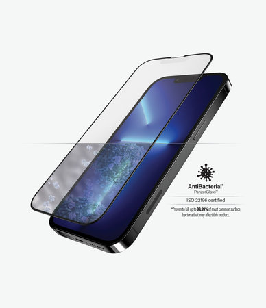 PanzerGlass - Tvrdené Sklo Case Friendly Anti-Glare AB pre iPhone 13 Pro Max a 14 Plus, čierna