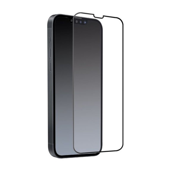 SBS - Tvrdené sklo Full Cover pre iPhone 13, 13 Pro, 14 a 16e, čierna