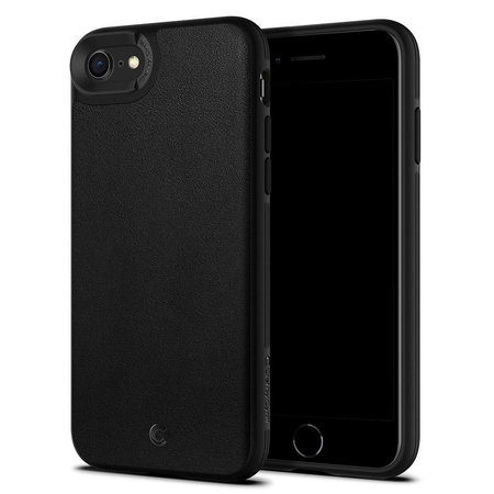 Spigen - Puzdro Ciel Leather Brick pre iPhone SE 2020/8/7, čierna