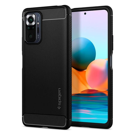 Spigen - Puzdro Rugged Armor pre Xiaomi Redmi Note 10 Pro, čierna