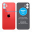 Apple iPhone 12 Mini - Sklo Zadného Housingu so Zväčšeným Otvorom na Kameru (Red)