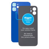 Apple iPhone 12 Mini - Sklo Zadného Housingu so Zväčšeným Otvorom na Kameru (Blue)