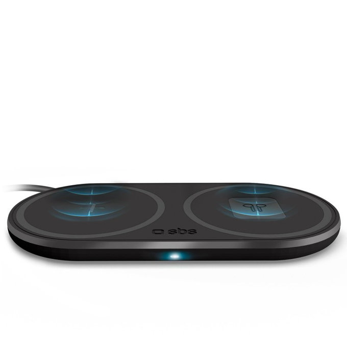 SBS - Duálna Bezdrôtová Nabíjačka, čierna