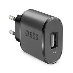 SBS - 5W Nabíjací Adaptér USB, čierna