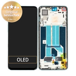 OnePlus Nord 2 5G - LCD Displej + Dotykové Sklo + Rám (Grey Sierra) - 2011100360 Genuine Service Pack