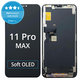 Displej Soft OLED pre iPhone 11 Pro Max, Dotykové sklo s rámom, FixPremium