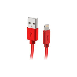 SBS - Lightning / USB Kábel (1m), červená
