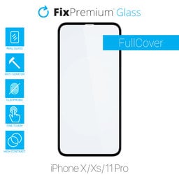 FixPremium FullCover Glass - Tvrdené Sklo pre iPhone X, XS a 11 Pro