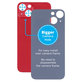 Apple iPhone 13 - Sklo Zadného Housingu so Zväčšeným Otvorom na Kameru (Red)