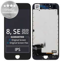 Apple iPhone 8, SE (2020), SE (2022) - LCD Displej + Dotykové Sklo + Rám (Black) Original Refurbished PRO