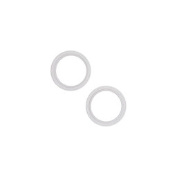 Apple iPhone 13, 13 Mini - Rám Sklíčka Zadnej Kamery (Starlight) - 2ks