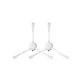 Xiaomi Dreame L10 Pro, D9, D9 Max, D9 Pro, F9, Mi Robot Vacuum Mop (Mijia 1C), 2 (Mijia 2C), 2 Pro+ (Mijia 1T), 2 Ultra, Trouver Roboter LDS - Bočná Kefa (Biela) - 2ks