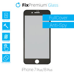 FixPremium Privacy Anti-Spy Glass - Tvrdené Sklo pre iPhone 7 Plus a 8 Plus