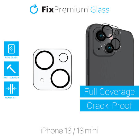 FixPremium Glass - Tvrdené Sklo zadnej kamery pre iPhone 13 a 13 mini