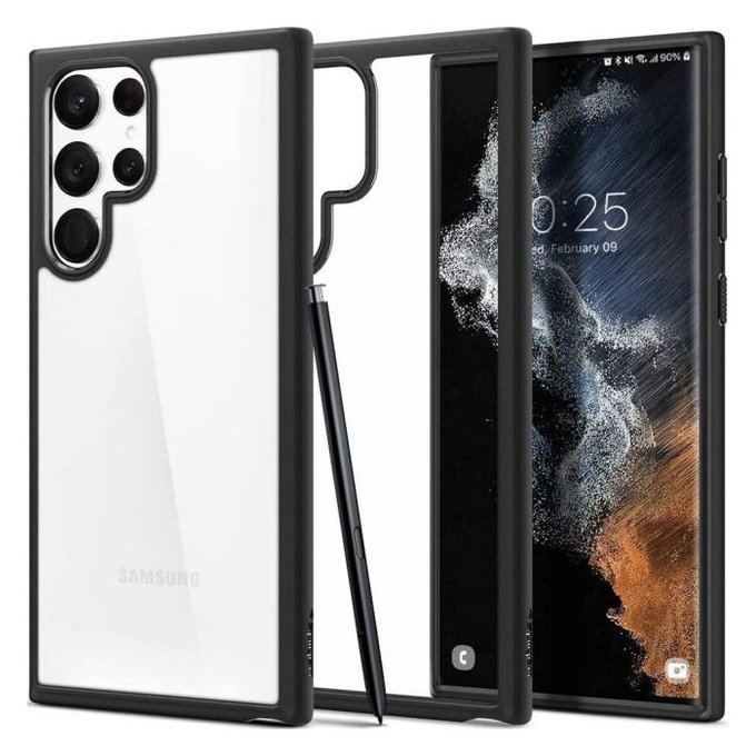 Spigen - Puzdro Ultra Hybrid pre Samsung Galaxy S22 Ultra, Matte Black