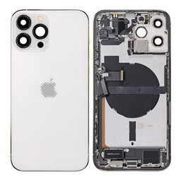 Apple iPhone 13 Pro Max - Zadný Housing s Malými Dielmi (Silver)