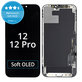 Displej Soft OLED pre iPhone 12, 12 Pro, Dotykové sklo s rámom, FixPremium