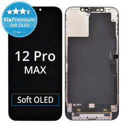 Apple iPhone 12 Pro Max - LCD Displej + Dotykové Sklo + Rám Soft OLED FixPremium