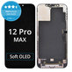 Displej Soft OLED pre iPhone 12 Pro Max, Dotykové sklo s rámom, FixPremium