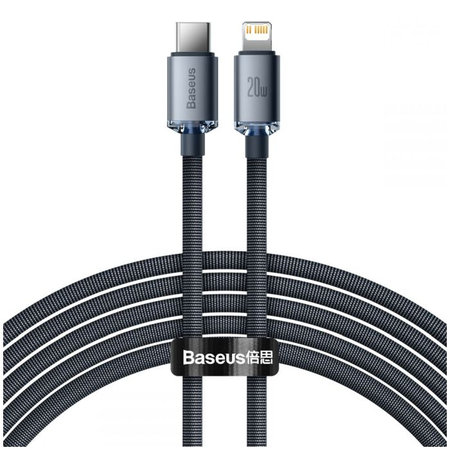 Baseus - Lightning / USB-C Kábel (2m), čierna