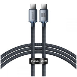 Baseus - USB-C / USB-C Kábel (1.2m), čierna
