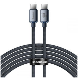 Baseus - USB-C / USB-C Kábel (2m), čierna