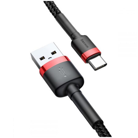Baseus - Kábel - USB / USB-C (1m), červená/čierna