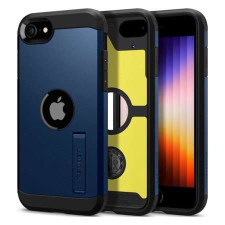 Spigen - Púzdro Tough Armor pre iPhone SE 2020 a 2022, Navy Blue