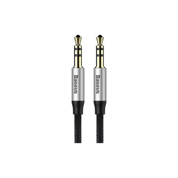 Baseus - Aux Kábel (1m), silver/black