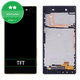 Sony Xperia Z5 E6653 - LCD Displej + Dotykové Sklo + Rám (Black) TFT