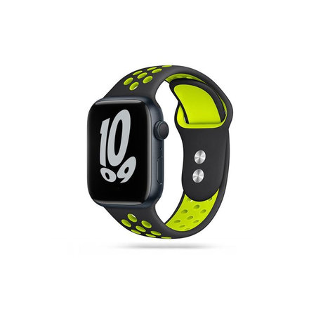 Tech-Protect - Remienok Softband pre Apple Watch 4, 5, 6, 7, SE (42, 44, 45mm), black/lime