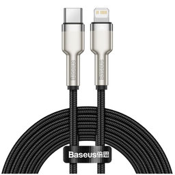 Baseus - Lightning / USB-C Kábel (2m), čierna