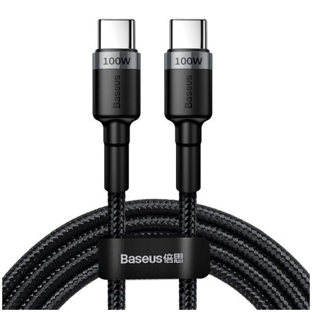 Baseus - USB-C / USB-C Kábel (2m), čierna