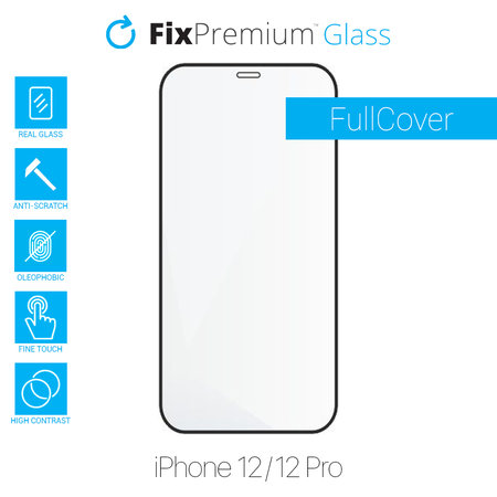 FixPremium FullCover Glass - Tvrdené Sklo pre iPhone 12 a 12 Pro