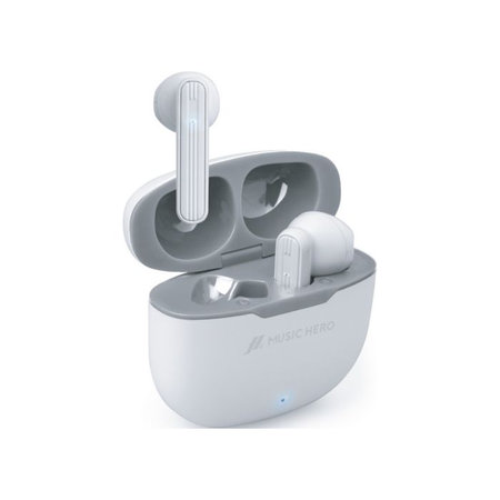 Music Hero - Bluetooth slúchadlá TWS Twin Flow, biela