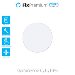 FixPremium Watch Protector - Tvrdené Sklo pre Garmin Fenix 5, 6 a 6 Pro