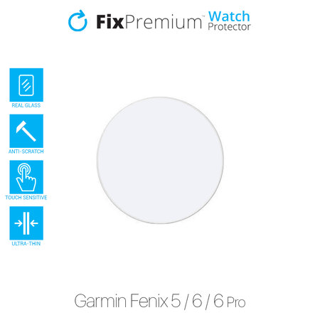 FixPremium Watch Protector - Tvrdené Sklo pre Garmin Fenix 5, 6 a 6 Pro